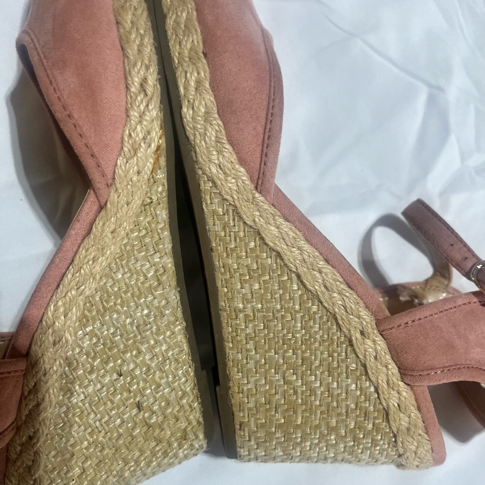 Blush Espadrille Wedges Lexi & Abbie - Picture 8 of 12